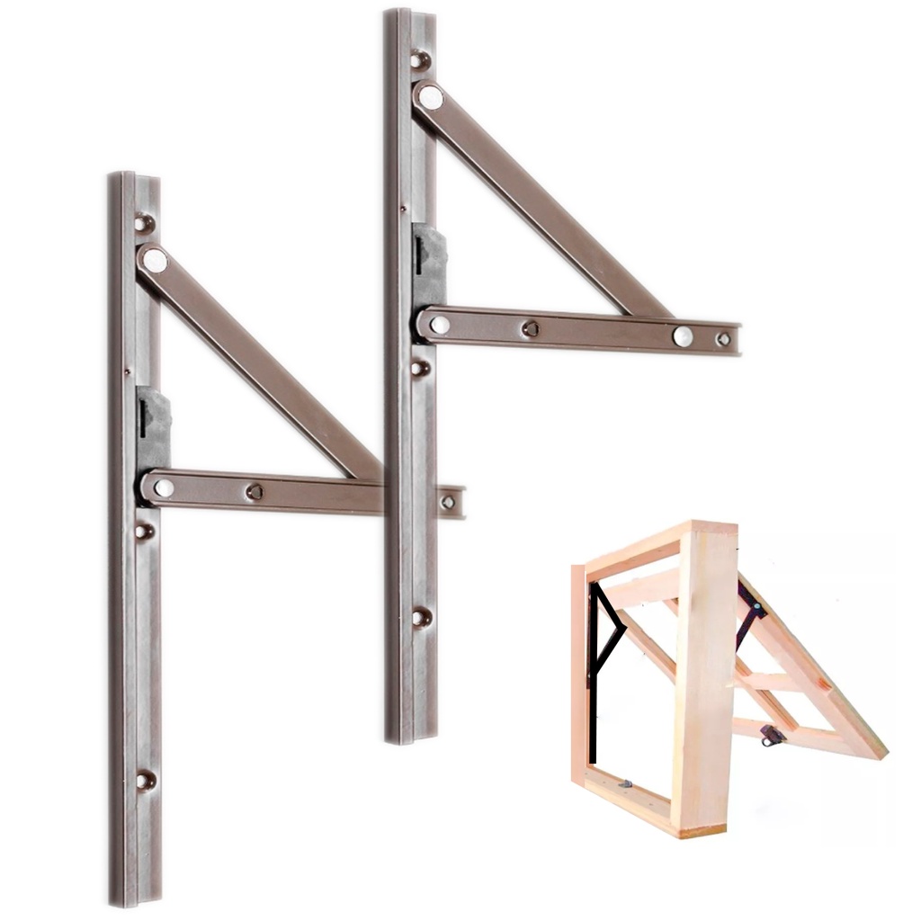 Braço articulação maxim ar 40cm para janela de madeira basculante marrom Rodinato 1 PAR max ar em Oferta na Shopee