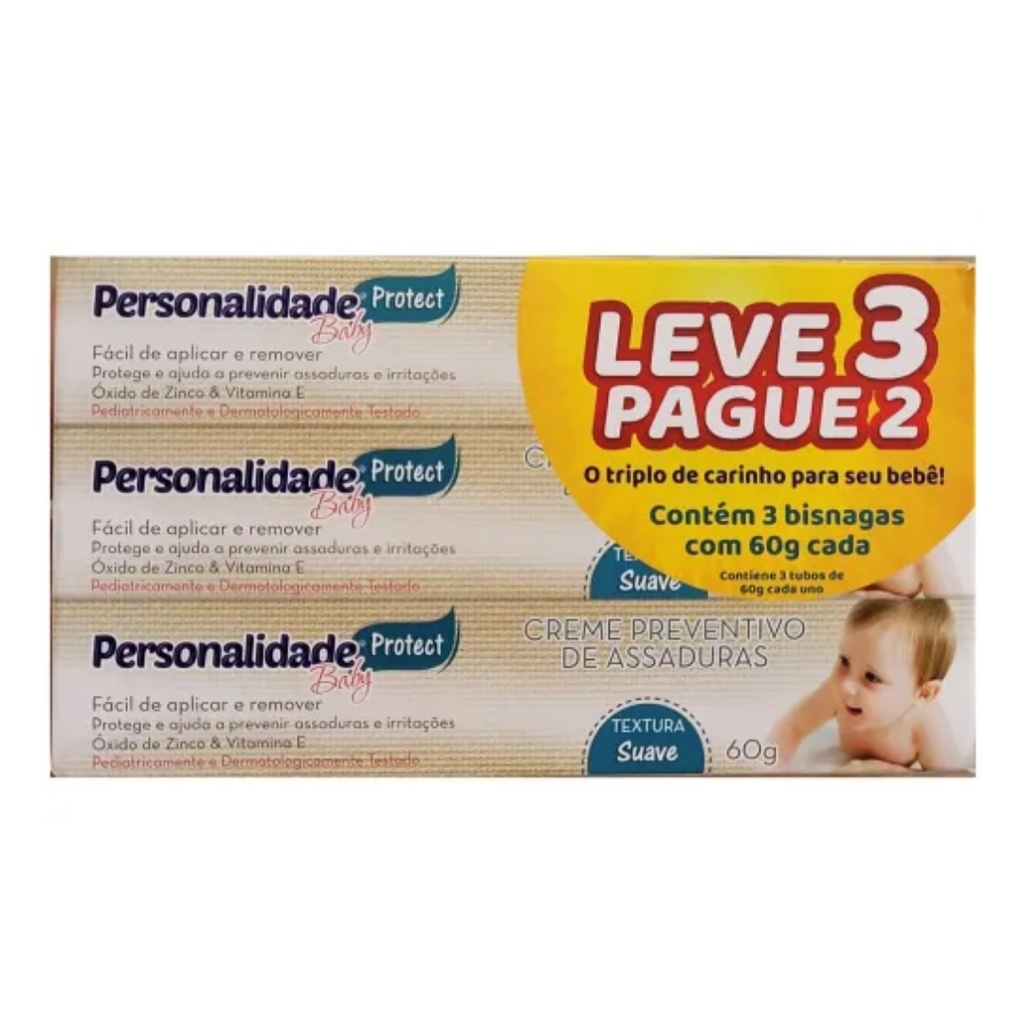 Pomada para Assaduras – Personalidade Baby - LV 3 PG 2 60g