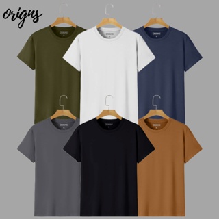 Kit 4 Camiseta Masculina Básica Lisa Algodão Manga Curta em Oferta na Shopee