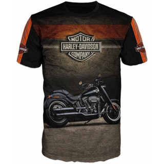 Nova Camiseta 3D Harley Davidson