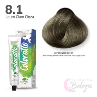 Coloração Permanente Sem Amônia Nº 8.1 Nova Coloratto 60g