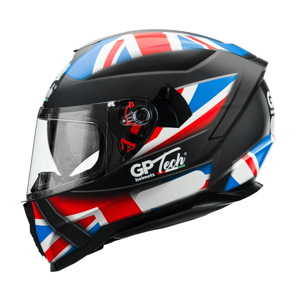 Capacete Motoclista GP TECH ULTRA UK SV Fosco C/ Viseira interna Fumê + Narigueira