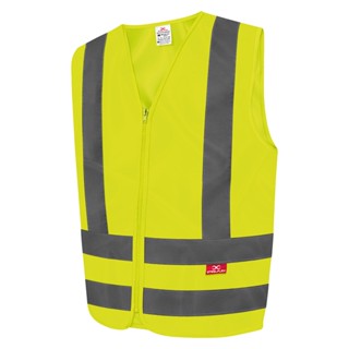 Colete de Segurança Fecho em Ziper Sem Bolso Liso Refletivo Steelflex