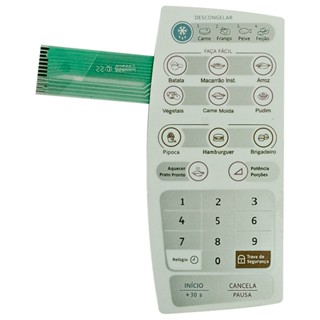 Membrana Teclado Forno Microondas Electrolux Mef30 Mef 30