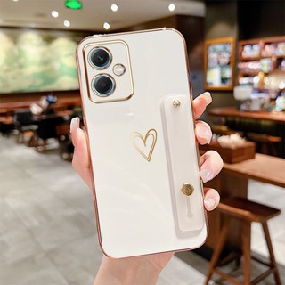 Estojo De Telefone Para Redmi Nota 12 Pro Plus + Xiaomi POCO X5 5G Luxo Revestimento Do Coração Amor Suporte À Prova De Choque Capa Silicone