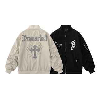 Fashion Handsome Denim Jacket Bomber Jacket Ready Stock
