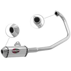Escapamento Escape Gemoto Racing 3 Trioval Titan EX ESD 150 / Fan Esdi 2014 2015 2016