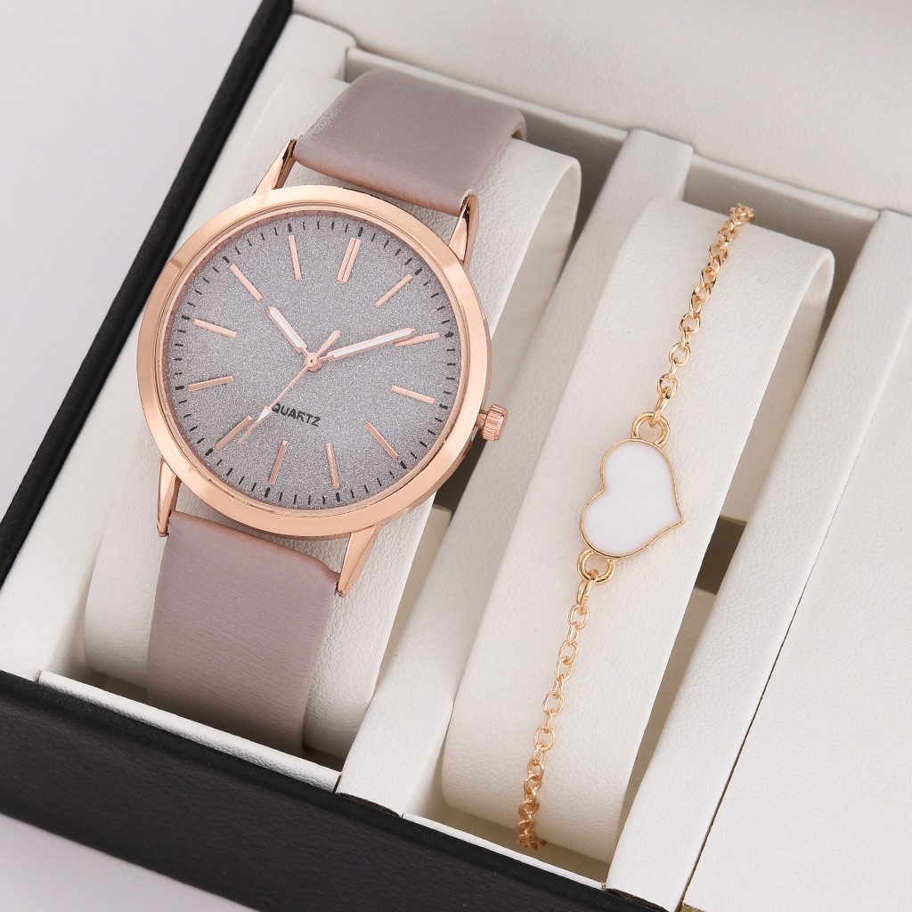 【 Relógio+pulseira 】Novo Relógio De Quartzo Feminino De Moda De Venda A Quente Pulseira Casual Personalizada Feminina em Oferta na Shopee