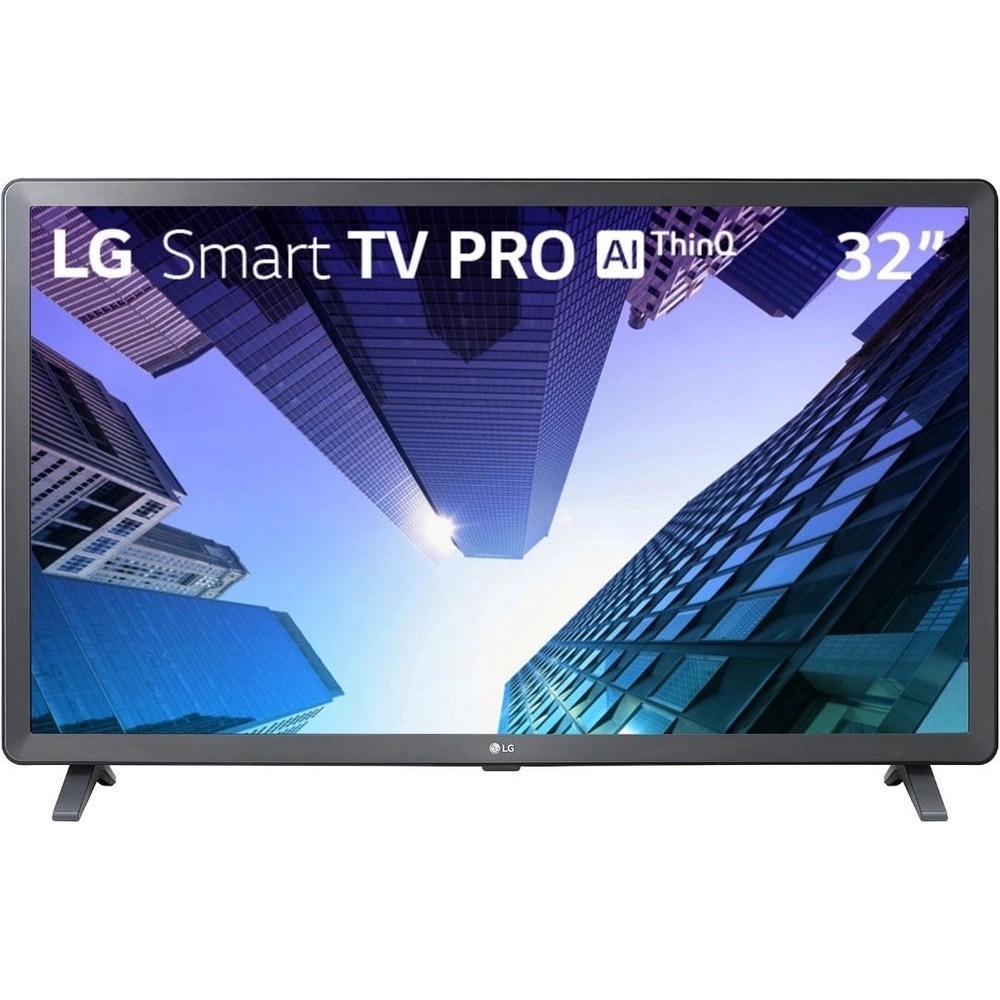 Smart TV LG 32" 32LQ621CBSB Wi-Fi Bluetooth HDMI USB ThinQAI compatível com Inteligência Artificial