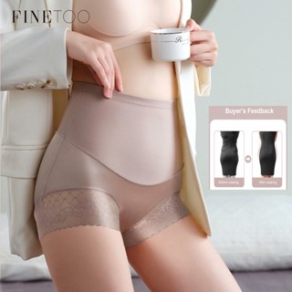 FINETOO Calça De Aperto De Barriga Alta Para Mulheres Antibacteriana Respirável