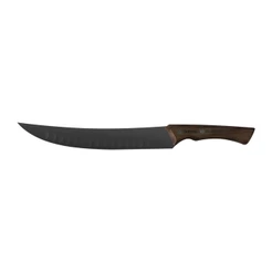 Faca para Carne Tramontina Churrasco Black com Lâmina em Aço Inox Escurecido e Cabo de Madeira 10" - 22841110