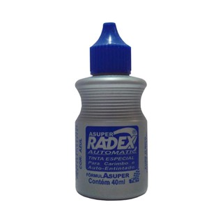 Tinta para carimbo Auto-Entintado 40ml Azul Radex