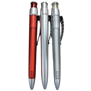 15 Canetas Vermelha Com Tubo Transparente Click Tinta Azul em Oferta na Shopee