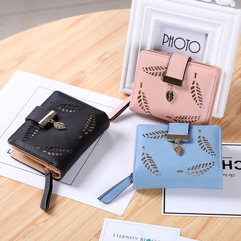 Carteira Feminina de Couro, Clutch, Porta-Cartões, Bolsa de Mão