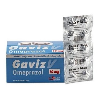 Gaviz V 10mg Antiácido Cães E Gatos 50 Comp - Agener (1 caixa fechada) em Oferta na Shopee