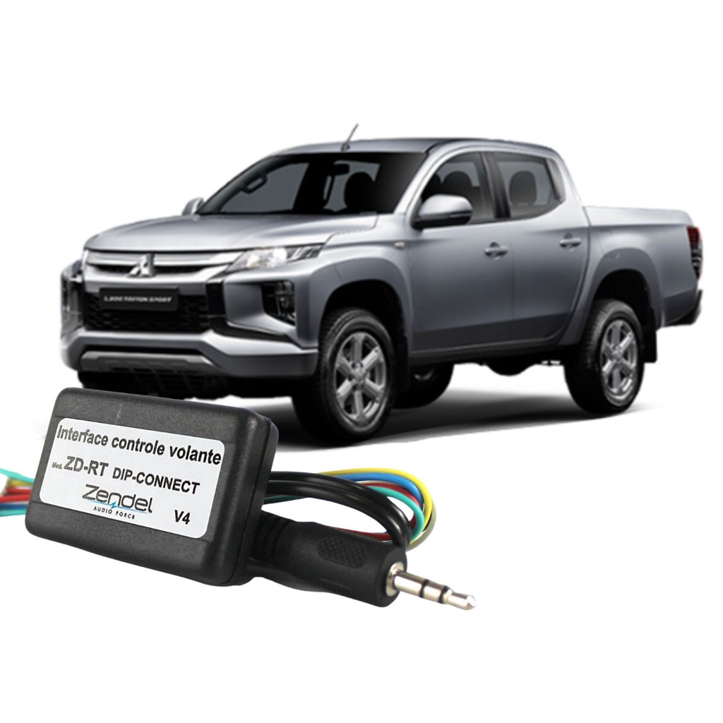 Interface Som Volante L200 Triton 2007 2016 Pioneer Positron Central Controle de Som no Volante do Veículo