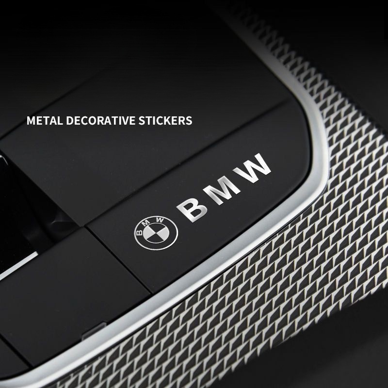 20 peças do logotipo da marca do carro adesivos de decoração de metal adesivos de nota de metal