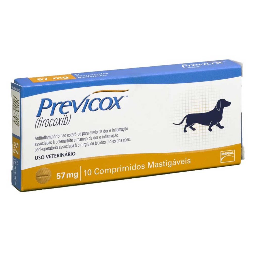Previcox 57mg Anti-inflamatório 10 Comprimidos Firocoxib