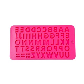 Molde de silicone para chocolate alfabeto - Oikos