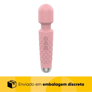 Vibrador Varinha Mágica 20 Vibrações Recarregável