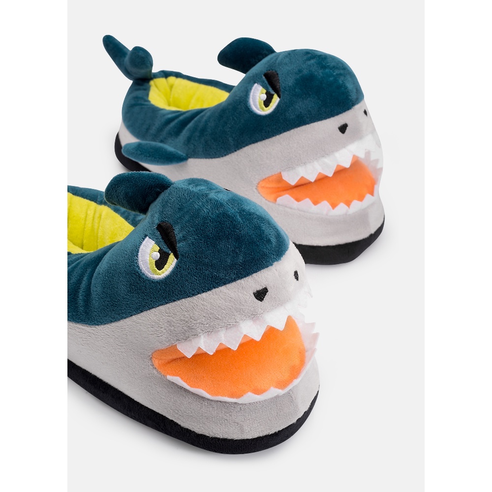 Pantufa Menino Teen Tubarão Rockstar - Puket em Oferta na Shopee