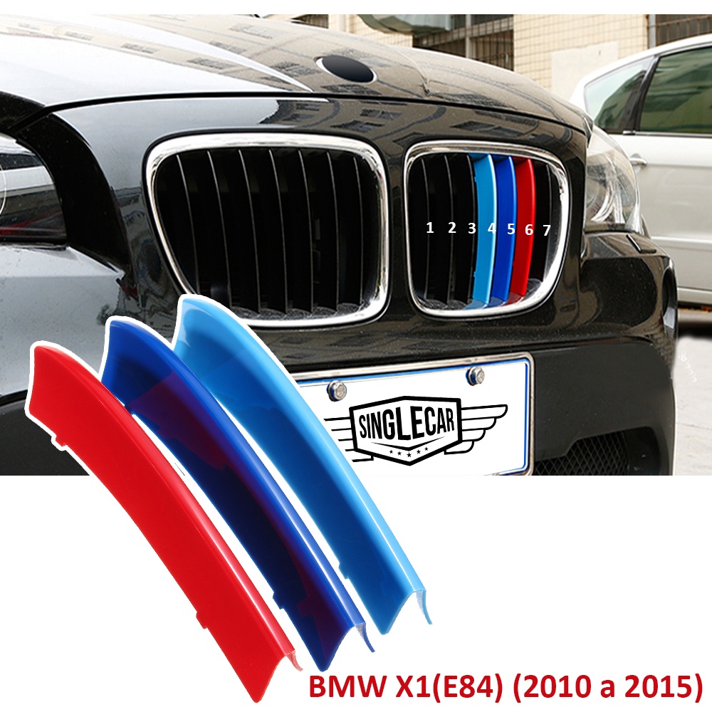 Capa Da Grade Bmw X1 E84 2010 2011 2012 2013 2014 2015 7 Aletas/filetes em Oferta na Shopee