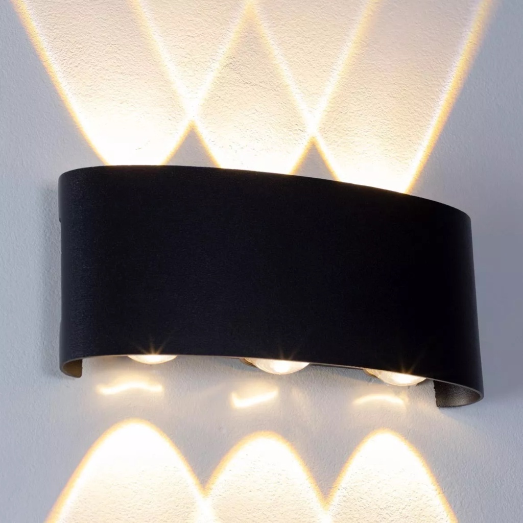 Arandela Clessidra Opus 6W LED Branco Quente OPUS LED Bivolt Iluminação Interna e Externa