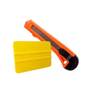Estilete Para Aplicação Vinil Adesivo + Espátula De Silicone em Oferta na Shopee