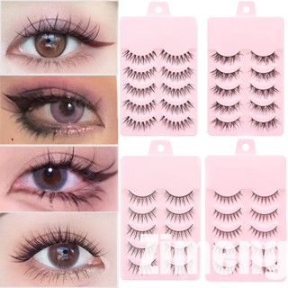 Ready Stock 5pairs Novos Pestanas Manga Falsas Anime Suaves Extensão Diária Dos Olhos Maquiagem