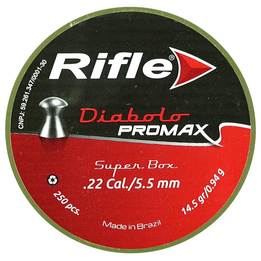 CHUMBINHO RIFLE DIABOLO PROMAX 5,5MM 14,5GR 250UN SUPER BOX