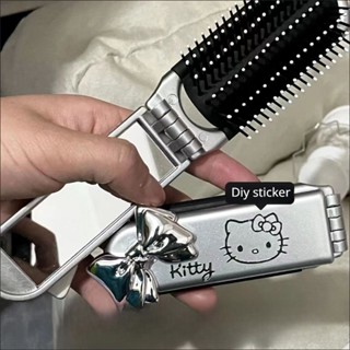 Novo Desenho Animado Big Two Dog Portable Folding Air Bag Comb Girl Gato Maquiagem Portátil Mirror Jóias