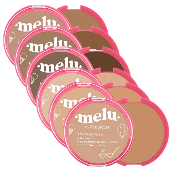 Po Compacto Melu Ruby Rose RR853 em Oferta na Shopee