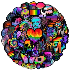 50pçs Adesivos Coloridos De Grafite Arte Abstrata Para Bagagem Capa De Celular Notebook Decalques Crianças Presente