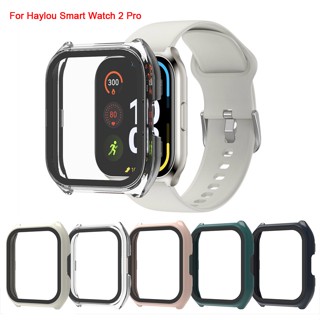Capa Protetora Haylou Smart Watch 2 Pro Case + Tempered Glass Screen Protector Film Protetor De Tela De Vidro Acessórios Da Estrutura Do Pára-Choques