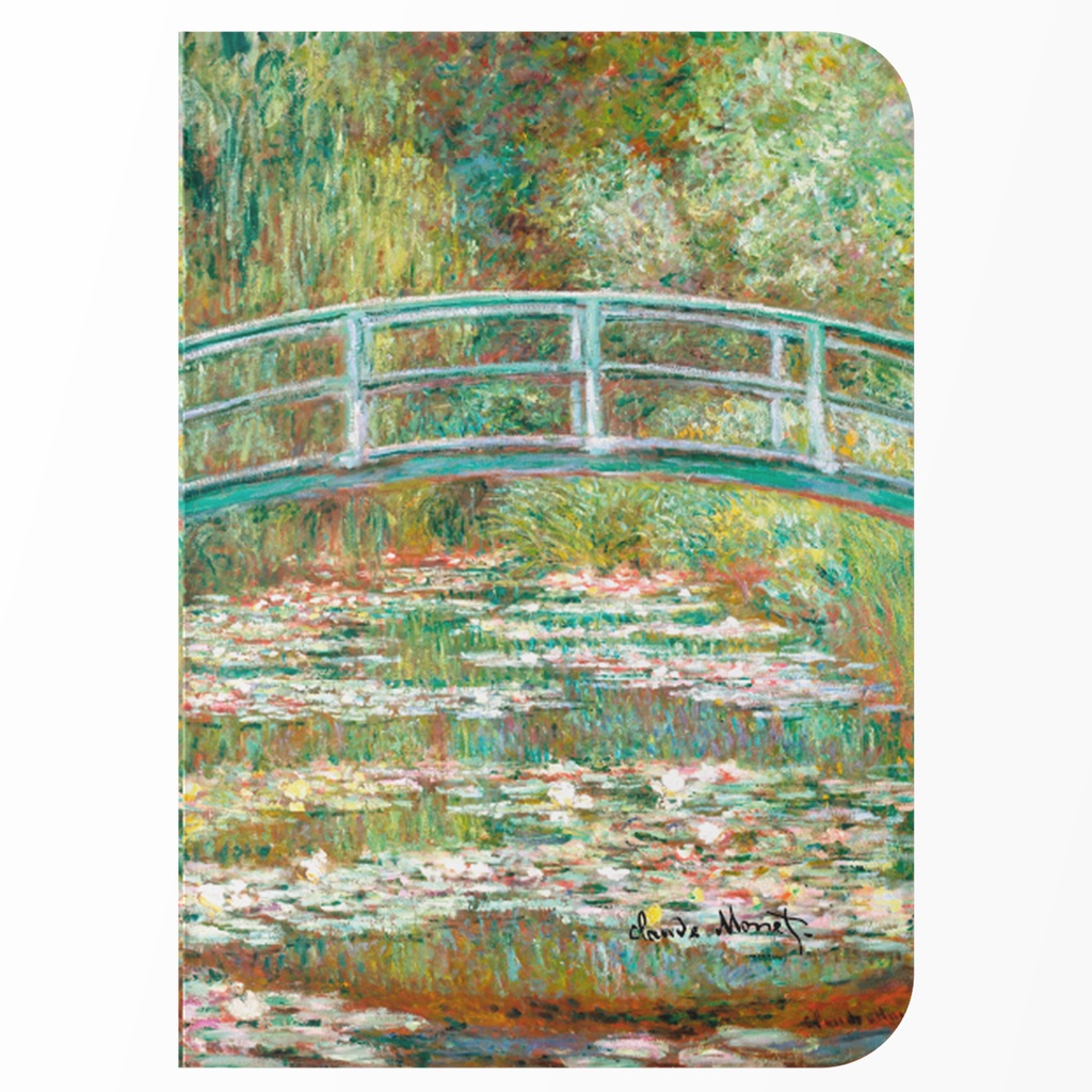 Caderno sem Pauta A5 40 Folhas Capa Flexível Papel Avena 80g - Ponte de Claude Monet