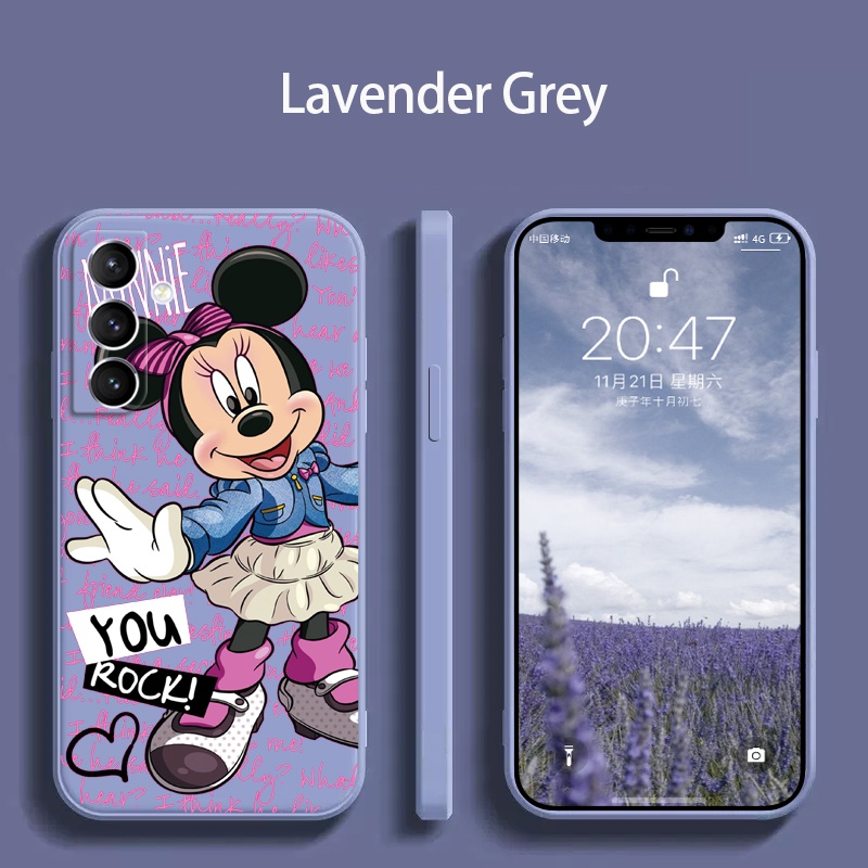 Capa Para Samsung Galaxy A03 Núcleo A03S A04S A13 4G A14 A34 A54 5G Telefone De Silicone Macia minnie cute girl