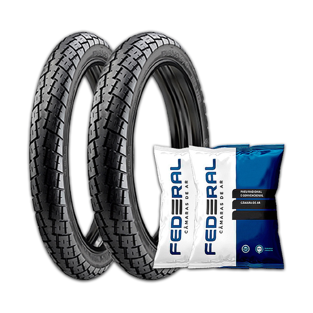 Kit Pneu Ira Soho 80/100-18 e 90/90-18 + 2 Câmaras Titan/Fan em Oferta na Shopee