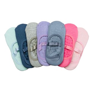 kit 12 pares de meias antiderrapante na sola lisas para pilates e yoga Promoção!