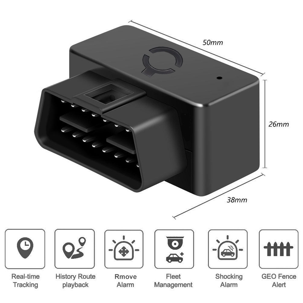 Rastreador GPS OBD Com Voz Ouvir Carro Rastreamento Veículo Anti-Perdido 2G Localizador Simples Para Web APP