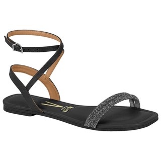 Sandalia Rasteirinha Vizzano Feminina Strass Brilho Tiras Original em Oferta na Shopee