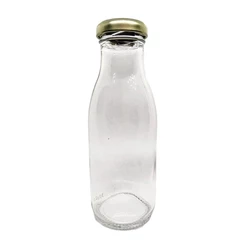 Garrafa Suco de Vidro com Tampa - 300ml - 1 unidade - Rizzo