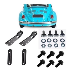 Kit Suporte Parachoque Traseiro Fusca Apos 70 + Guarnicoes