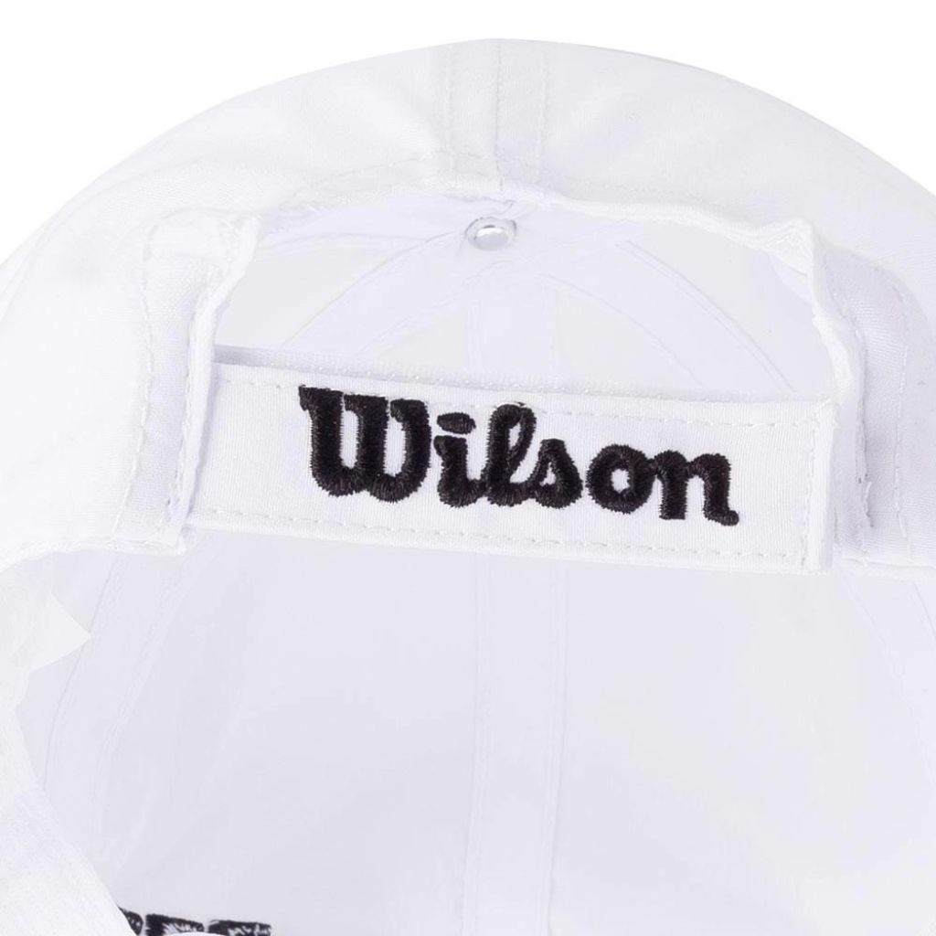 Detalhes do Boné Summer Color Branco Liso Esportivo Para Tênis BN0002BRU - Wilson