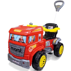 Carrinho de Passeio e Pedal Infantil Maral Truck Bombeiro
