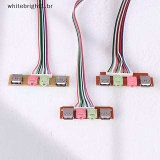 【 WT 】 1PC Painel Frontal Do Chassi Computador Conector De Áudio Interface USB Host Cabo Bezel [BR]