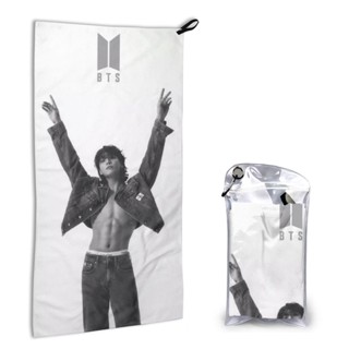BTS JUNG KOOK 40 * 80CM Toalha De Secagem Rápida Personalizada 16x31,5 Polegadas Microfibra Design Fotográfico Personalizado Nome Texto Anúncio Foto Presente