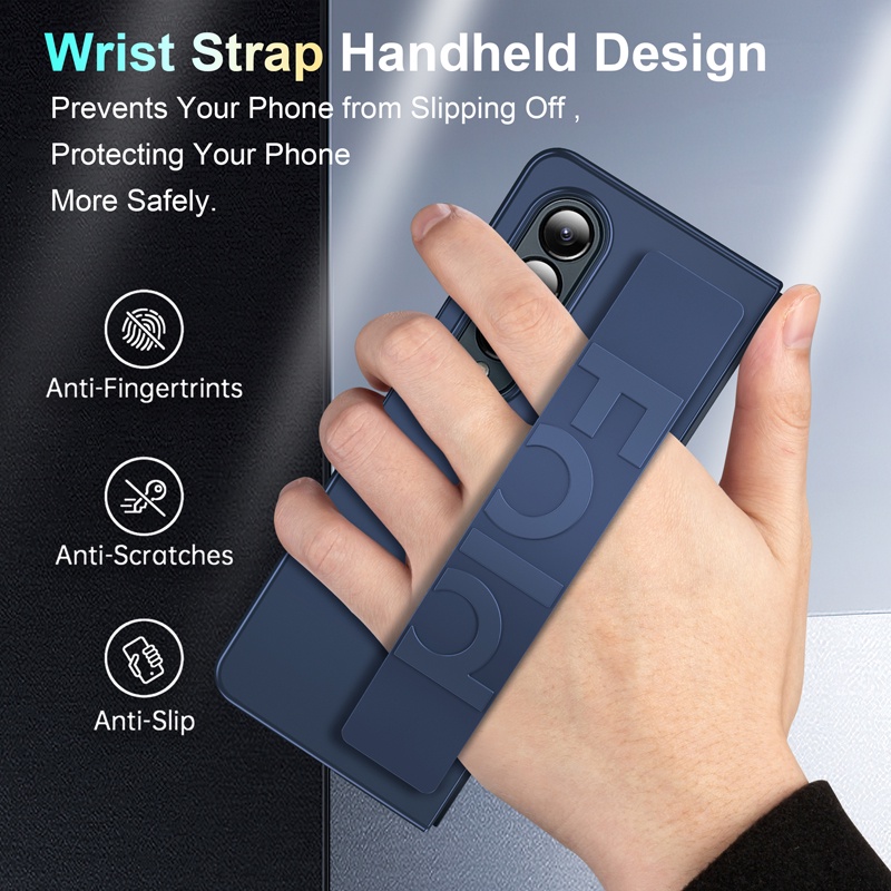 Para Samsung Galaxy Z Fold 5 4 Case ELVEV Skin-Concha Telefônica Antiderrapante