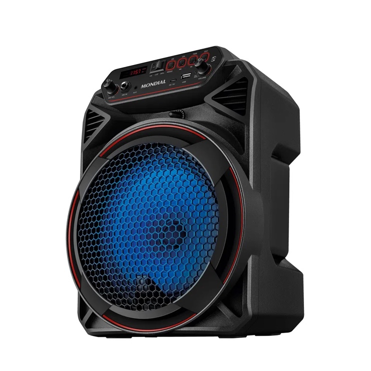 Caixa de Som Bluetooth Amplificada Portátil 150W RMS Bivolt CM-150 Preto Mondial - Audio