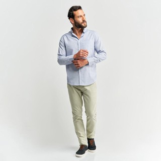 Calça Masculina Sarja Bege Lisa