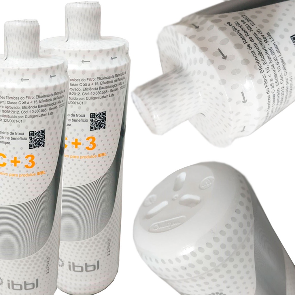 KIT 2 Filtro Refil IBBL Natural C+3 Purificador Agua Due Fr600 Atlantis Immaginare Speciale